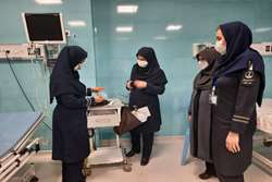 بازدید کارشناسان مدیریت امور پرستاری از مرکز آموزشی درمانی حشمت